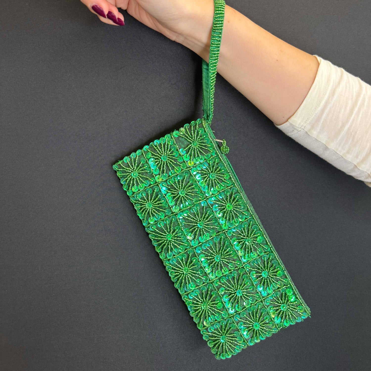 Pochette a Quadrati di Pailettes