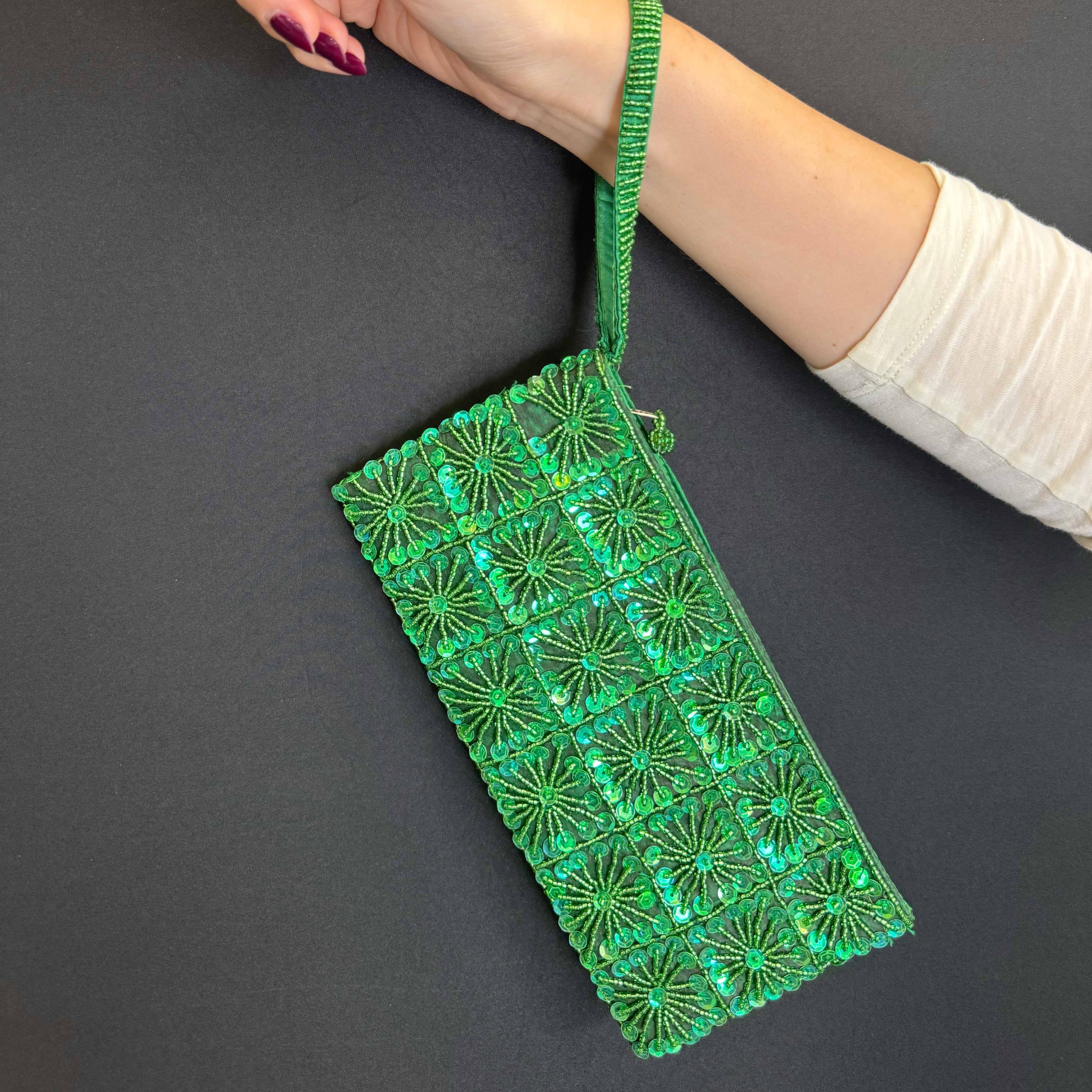 Pochette a Quadrati di Pailettes