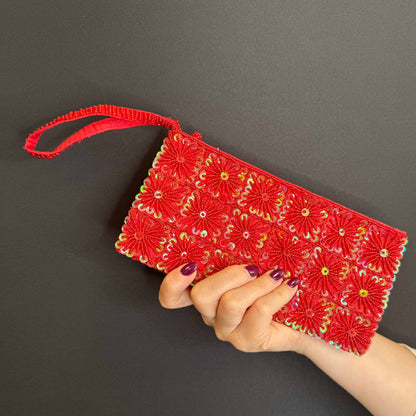 Pochette a Quadrati di Pailettes