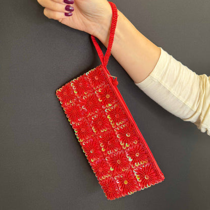Pochette a Quadrati di Pailettes