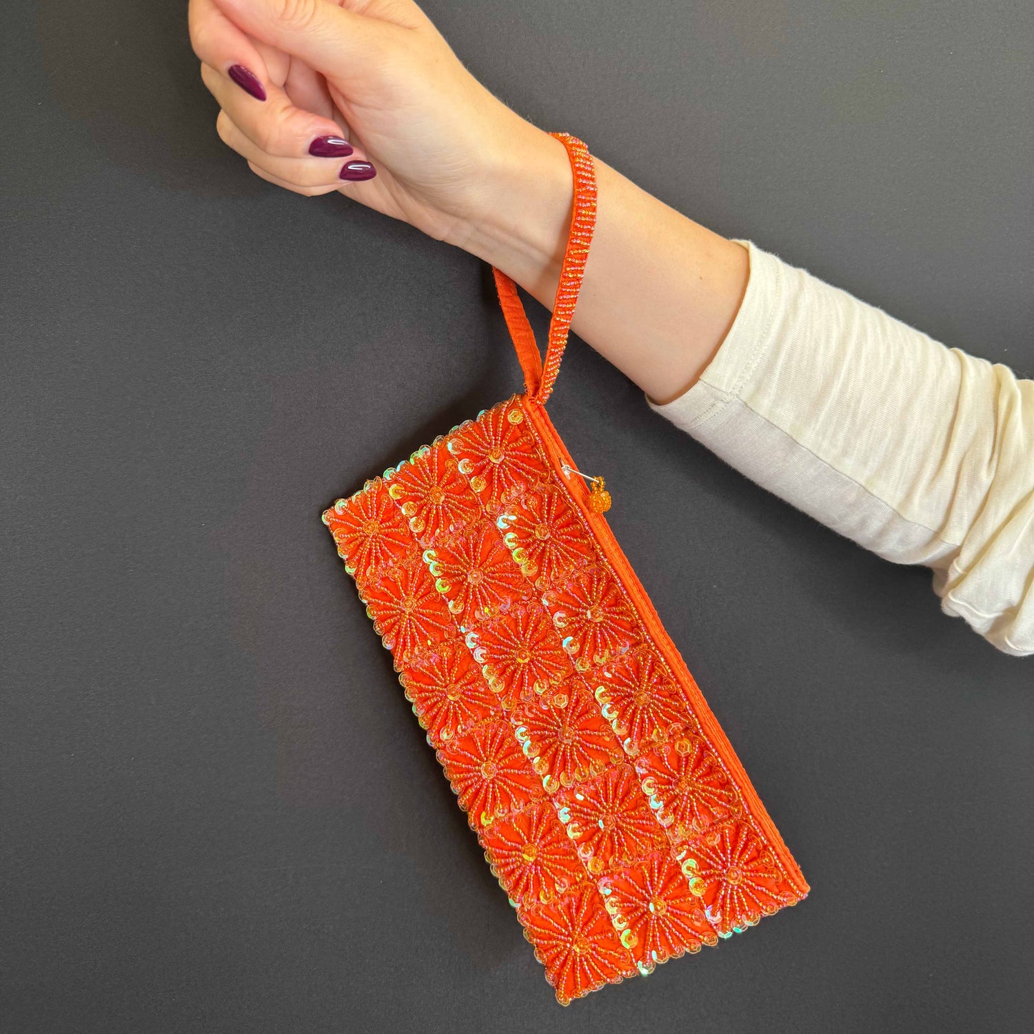 Pochette a Quadrati di Pailettes