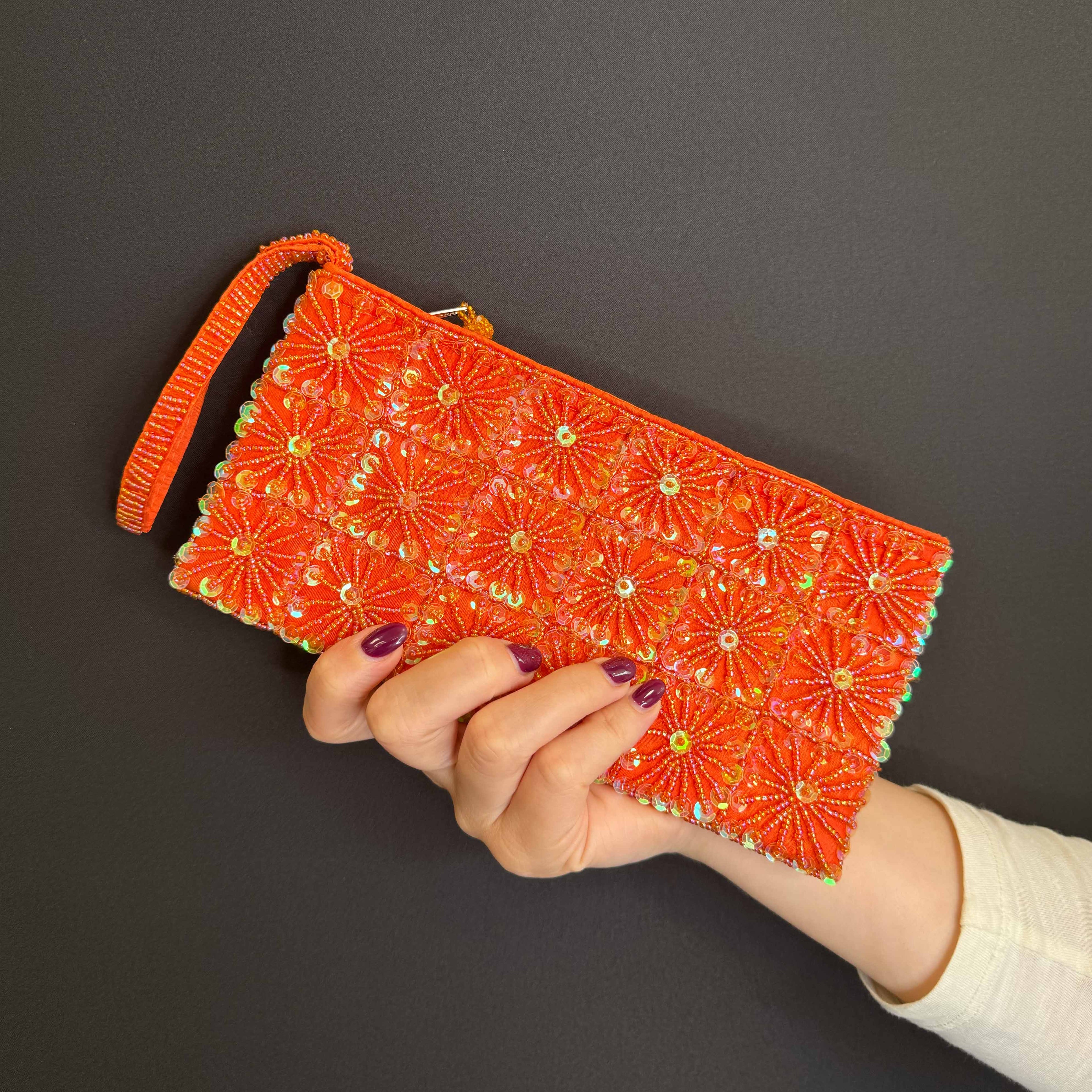 Pochette a Quadrati di Pailettes