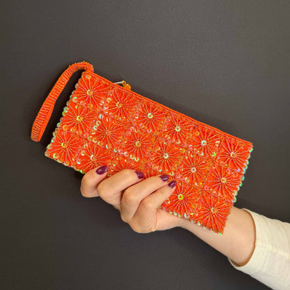 Pochette a Quadrati di Pailettes