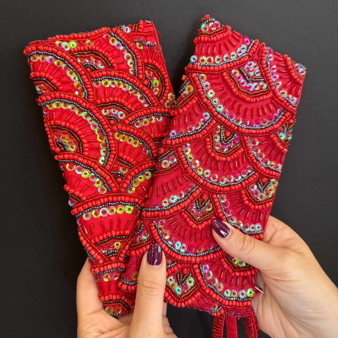 Pochette Paillettes Arcobaleno
