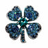 Palestro Milano Spille e spillette Celeste Quadrifoglio di Gemme