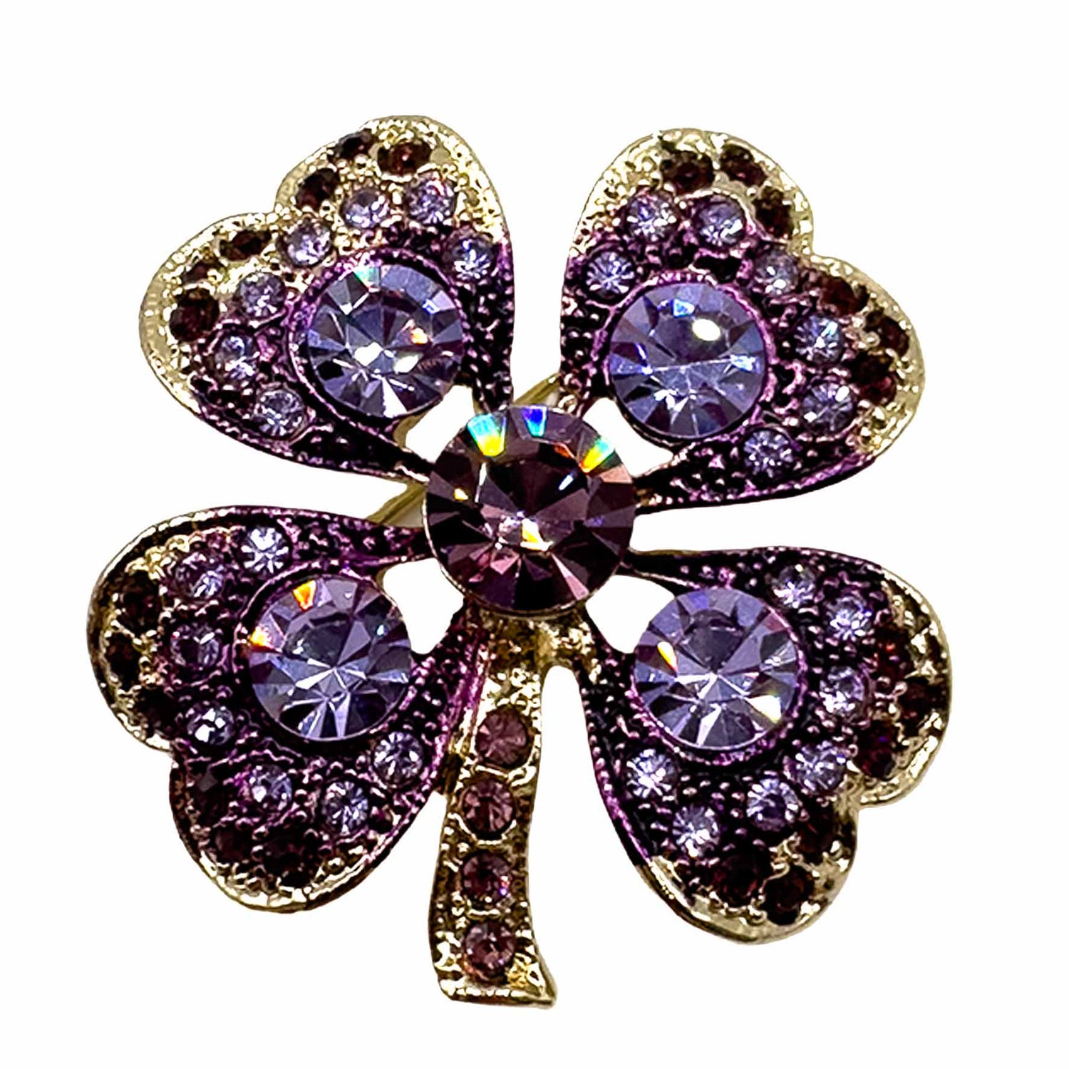 Palestro Milano Spille e spillette Lillac Quadrifoglio di Gemme