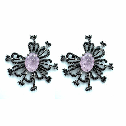 Palestro Milano Orecchini Gemma Pink Raggio &amp; Gemma