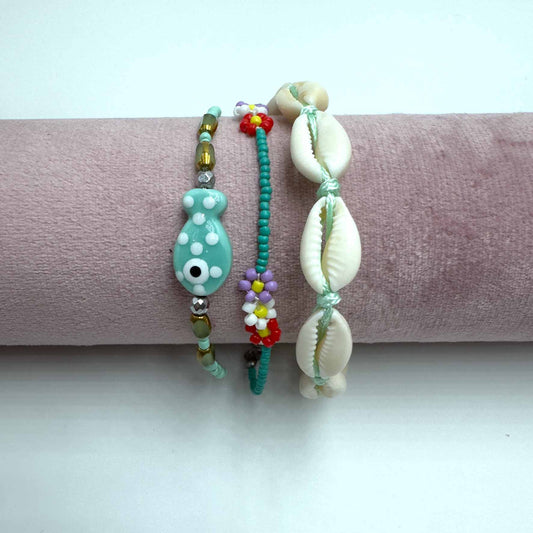 Trio cavigliere magia marina