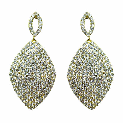 Palestro Milano Orecchini Gold Rombo di pavè