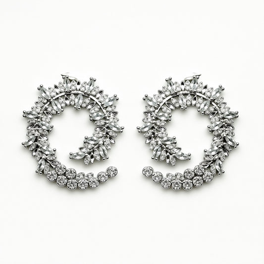 Semicerchi di pavè&cristalli