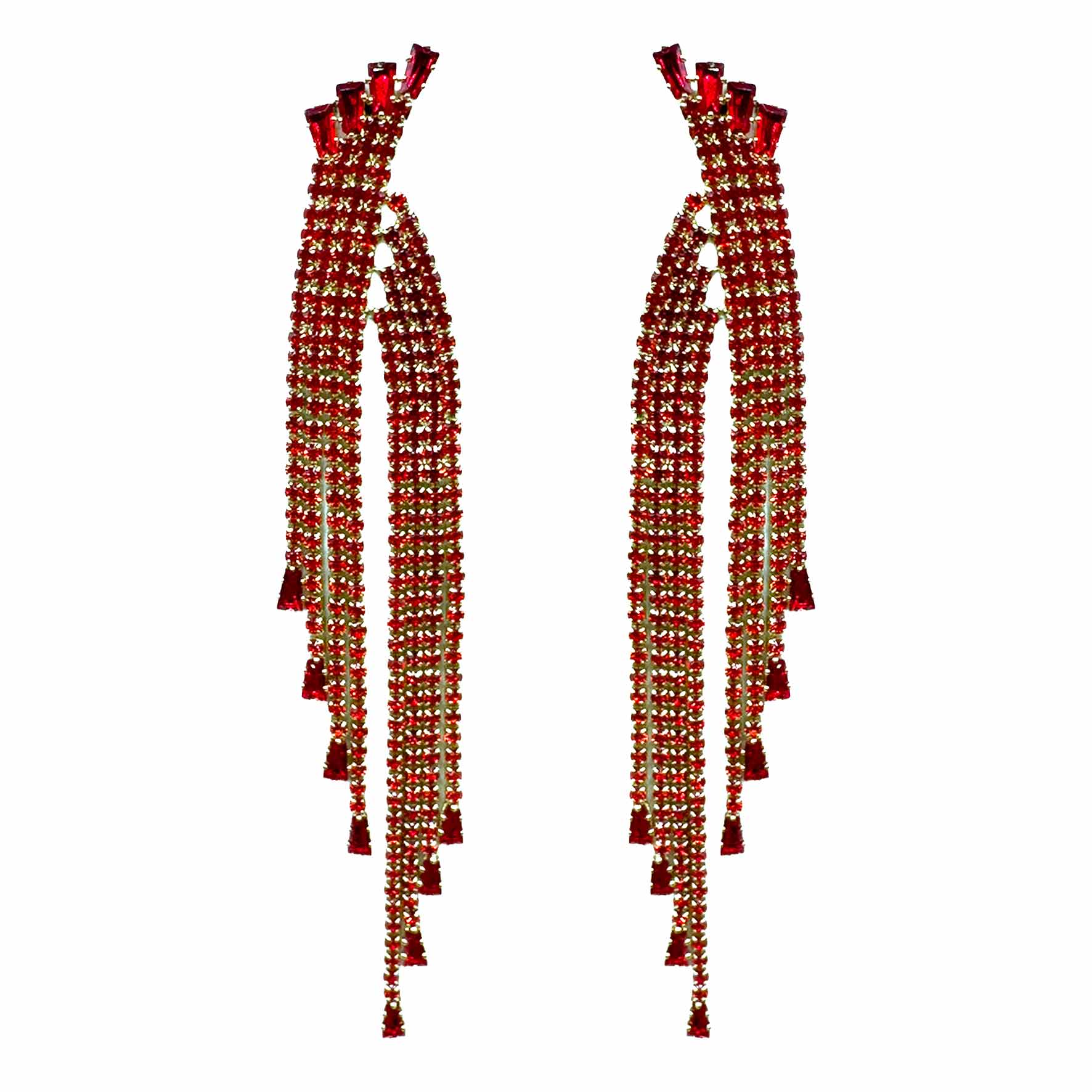 Palestro Milano Orecchini Gold - Rosso Serenity