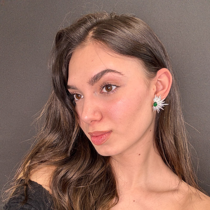 Palestro Milano Orecchini Spine di Cristallo