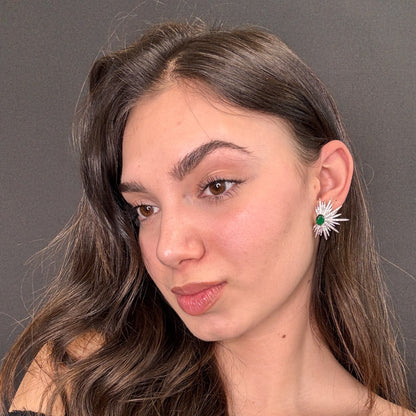 Palestro Milano Orecchini Spine di Cristallo