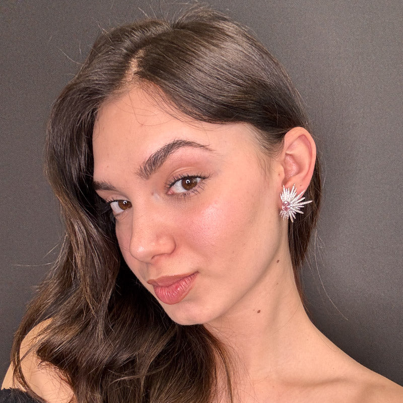 Palestro Milano Orecchini Spine di Cristallo