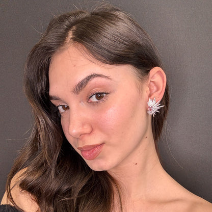 Palestro Milano Orecchini Spine di Cristallo