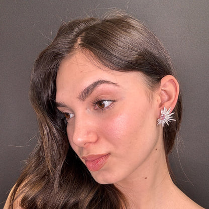 Palestro Milano Orecchini Spine di Cristallo