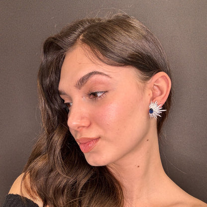 Palestro Milano Orecchini Spine di Cristallo