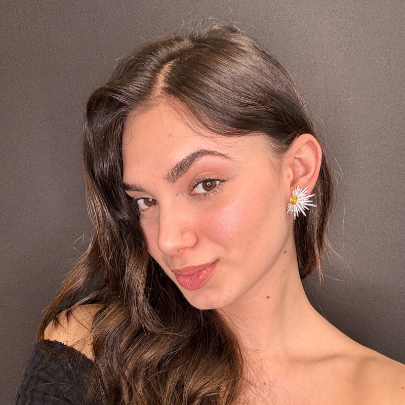 Palestro Milano Orecchini Spine di Cristallo