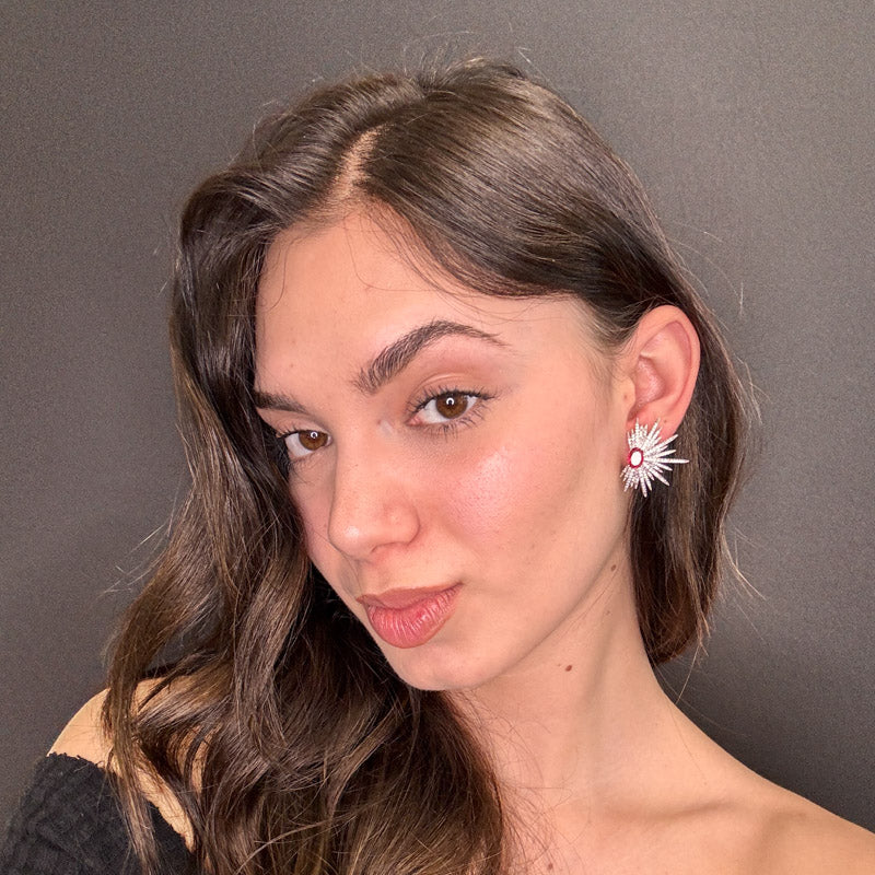 Palestro Milano Orecchini Spine di Cristallo