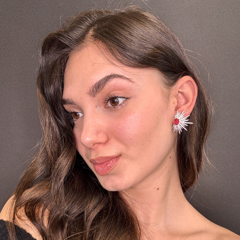 Palestro Milano Orecchini Spine di Cristallo