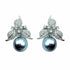Palestro Milano Orecchini Silver - Perla Grigia Trifoglio con Perla