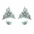 Palestro Milano Orecchini Silver - Perla Bianca Trifoglio con Perla