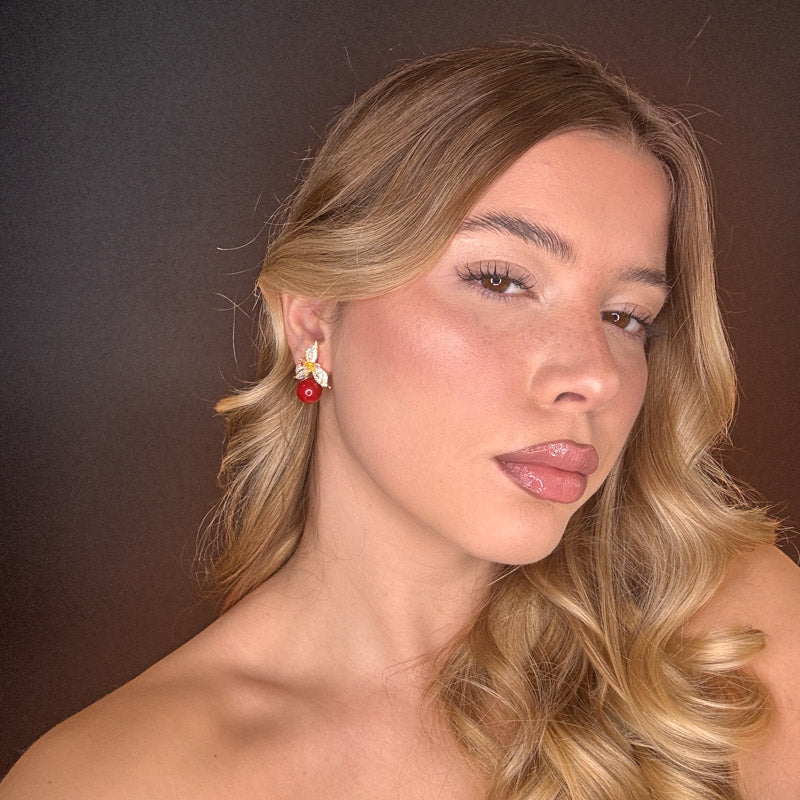 Palestro Milano Orecchini Trifoglio con Perla