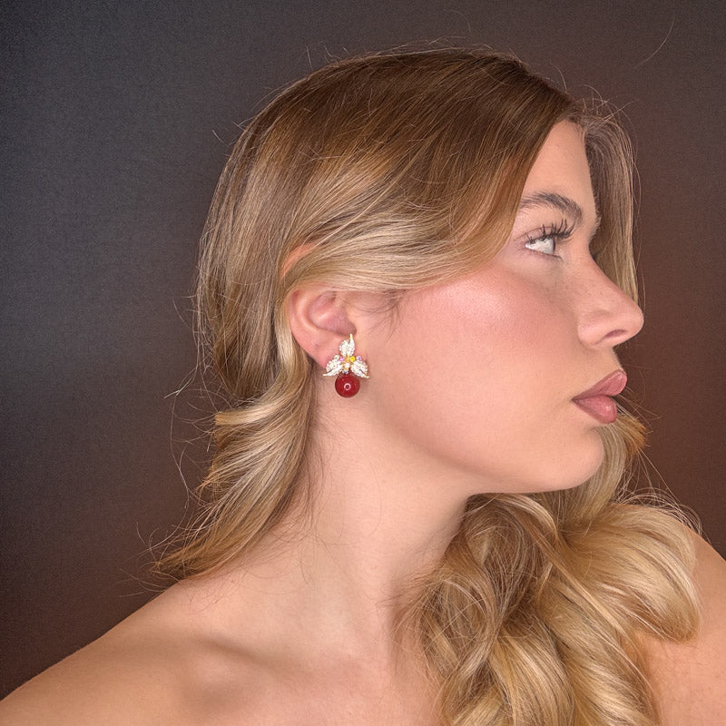 Palestro Milano Orecchini Trifoglio con Perla