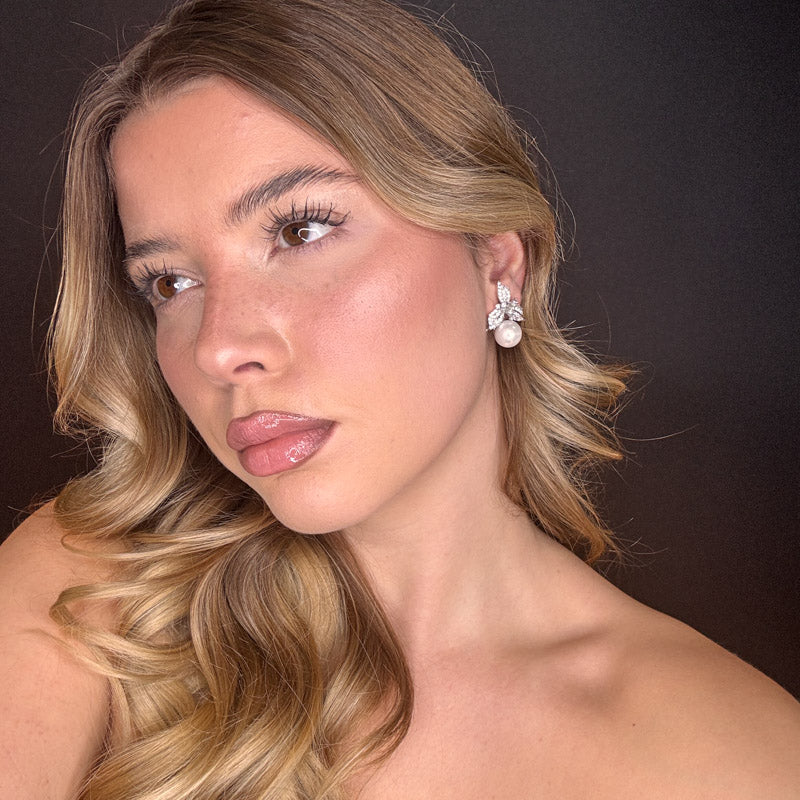 Palestro Milano Orecchini Trifoglio con Perla