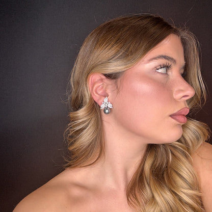 Palestro Milano Orecchini Trifoglio con Perla