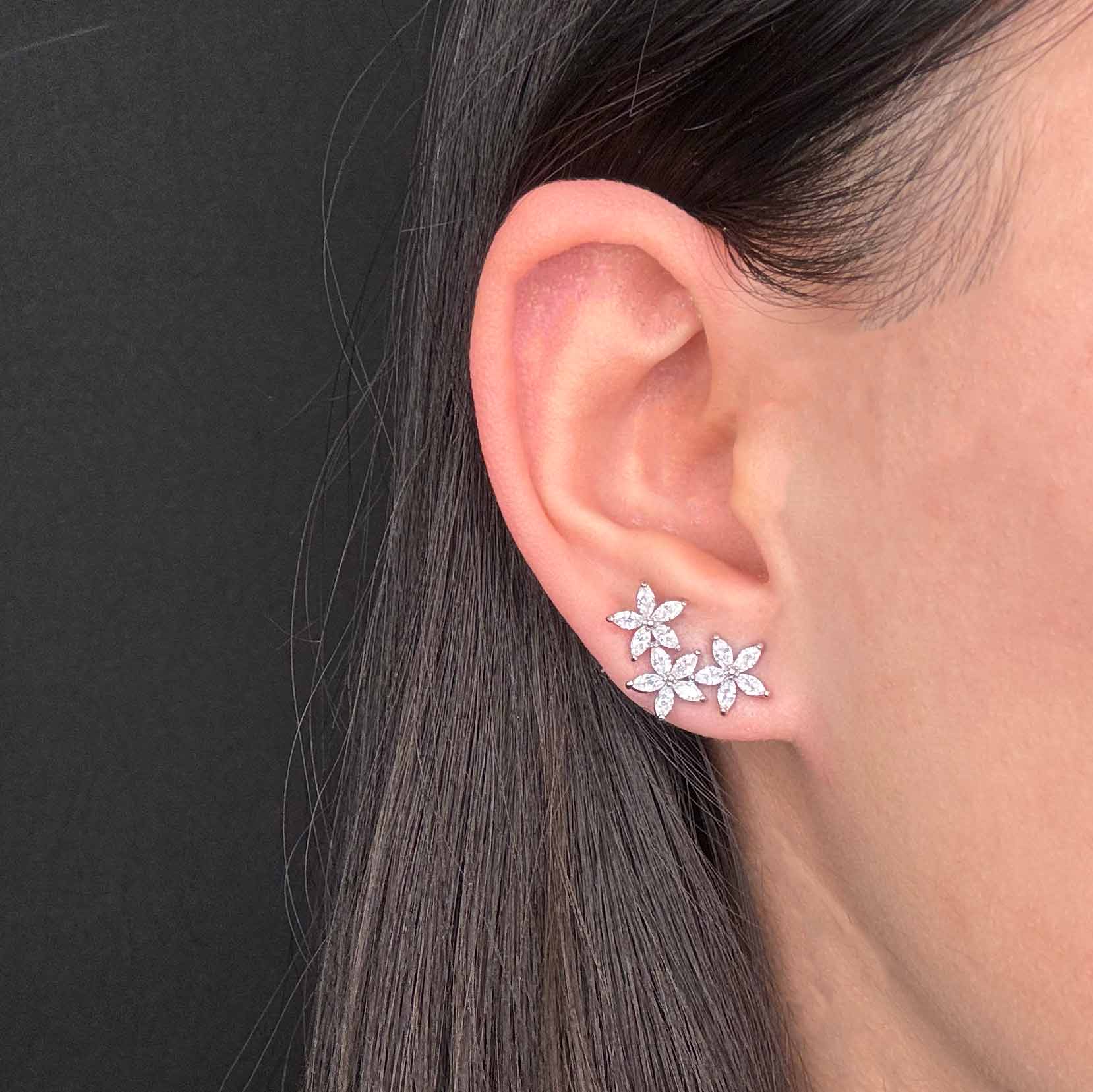 Trio di Fiori di Cristalli