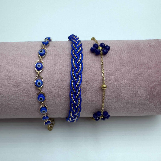 Trio cavigliere blu oceano