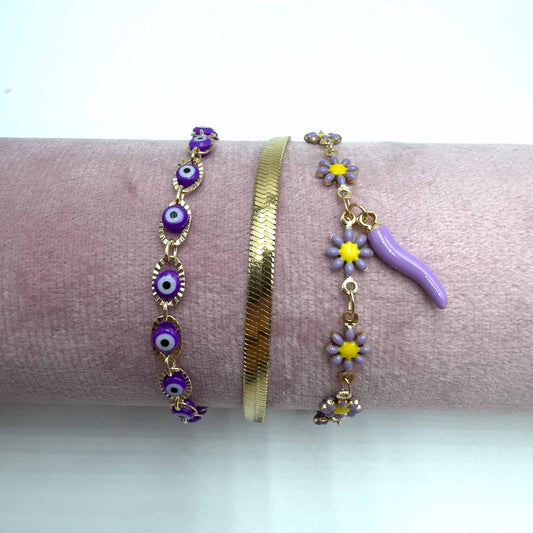 Trio cavigliere magia di lavanda