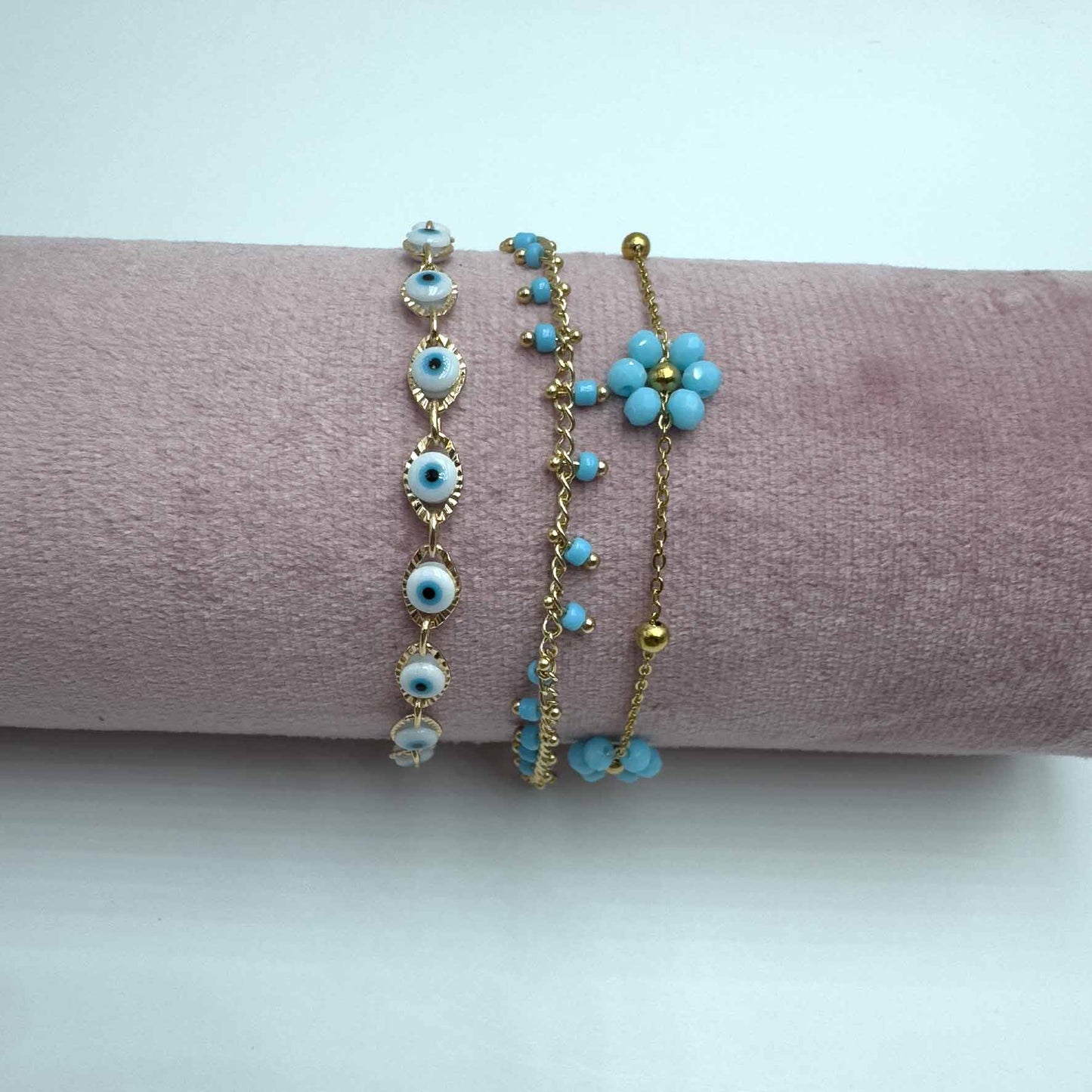 Trio cavigliere azzurro mediterraneo