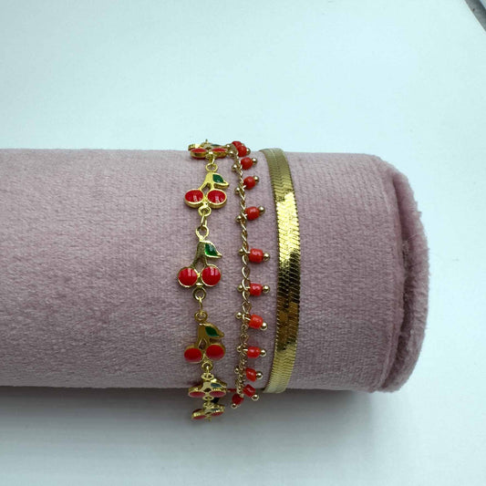 Trio cavigliere sweet cherry