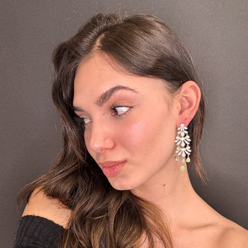 Palestro Milano Orecchini Trionfo di Pietre &amp; Zirconi