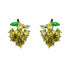 Palestro Milano Orecchini Base Gold - Giallo Uva & Perlina