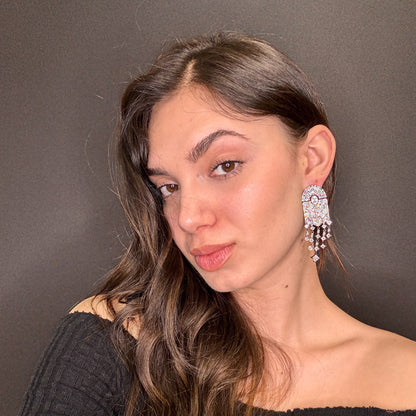 Palestro Milano Orecchini Vetrate di Cristallo