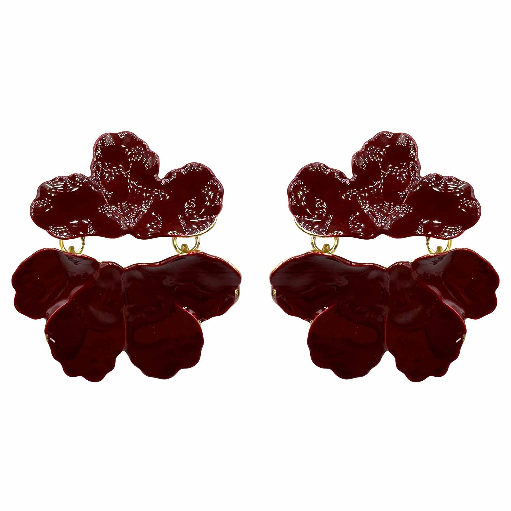 Palestro Milano Orecchini Bordeaux Zuri