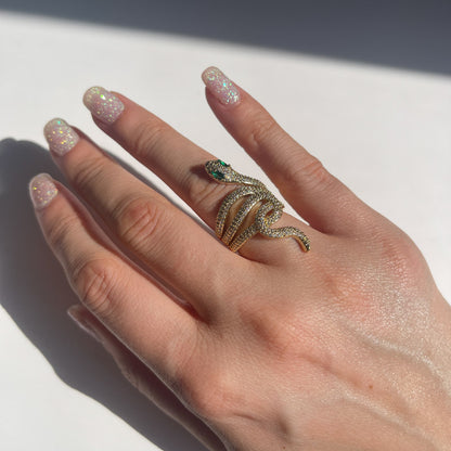 Palestro Milano Anelli Anello Serpente di Zirconi