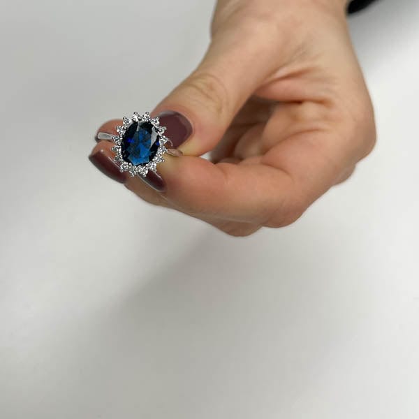 Palestro Milano Anelli Gold / Blu Oceano / 7 us (17mm) Kate