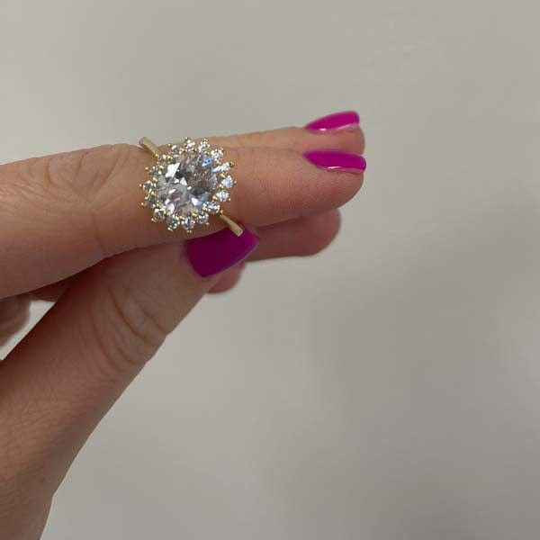 Palestro Milano Anelli Gold / Cristallo / 5 us (16mm) Kate