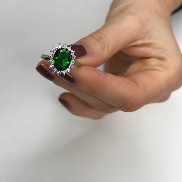 Palestro Milano Anelli Gold / Verde Smeraldo / 7 us (17mm) Kate