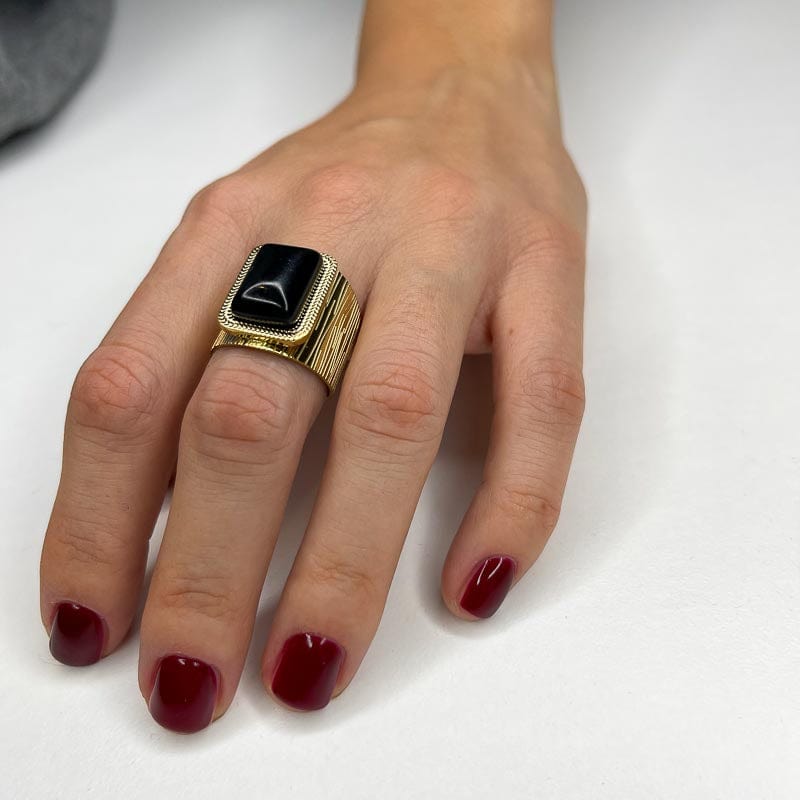 Palestro Milano Anelli Nero Petra