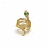 Palestro Milano Anelli Occhi grandi / Gold Anello Serpente di Zirconi