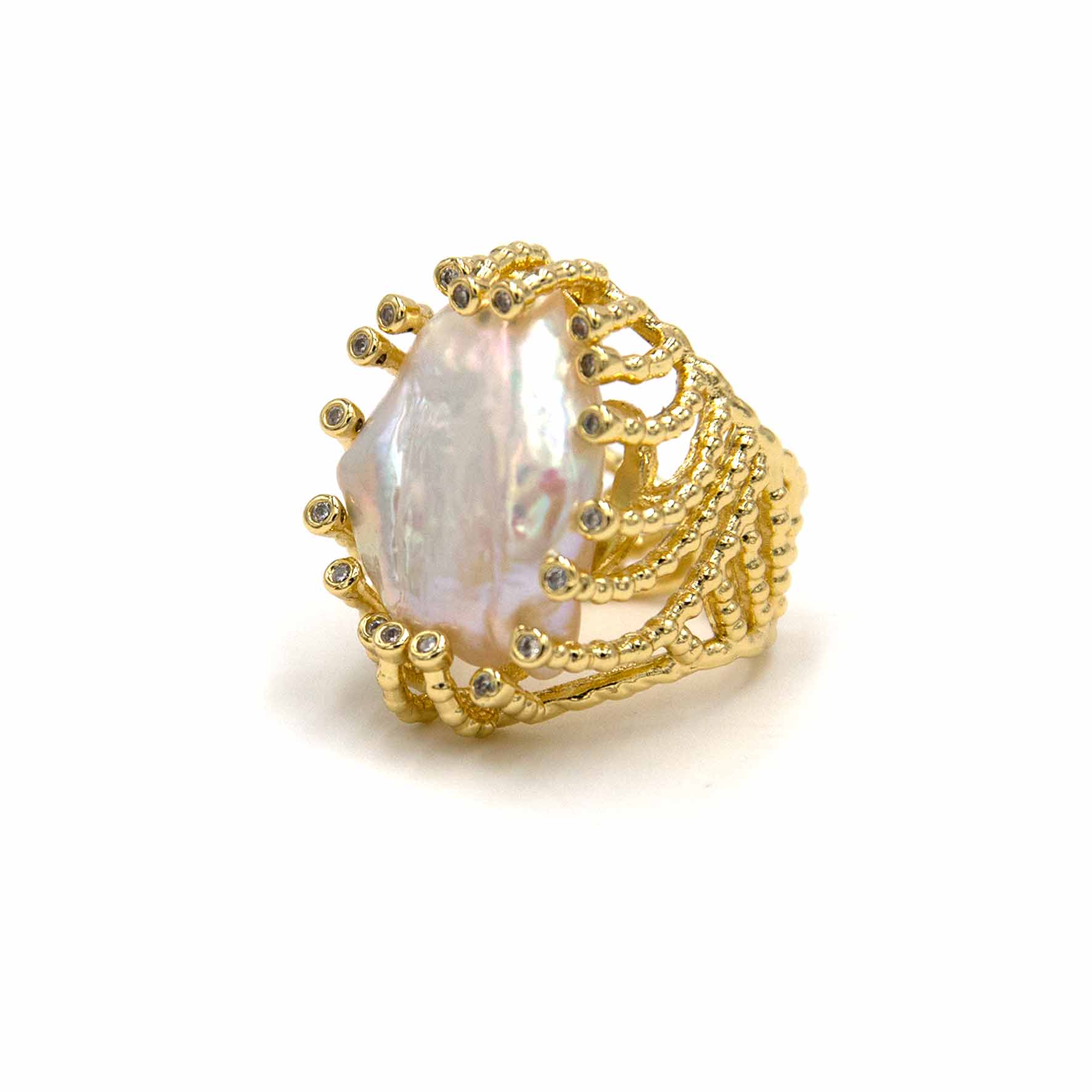 Palestro Milano Anelli Perla Opalescente Ambra