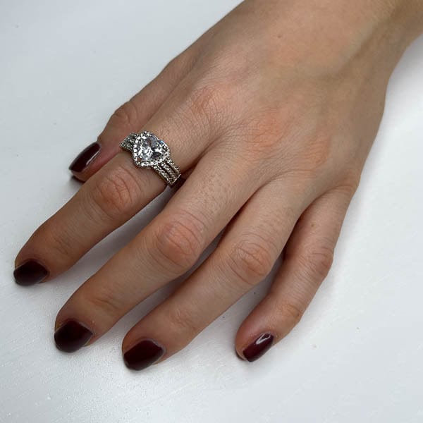 Palestro Milano Anelli Silver / Cristallo / 5 us (16mm) Anello Cupido - trio