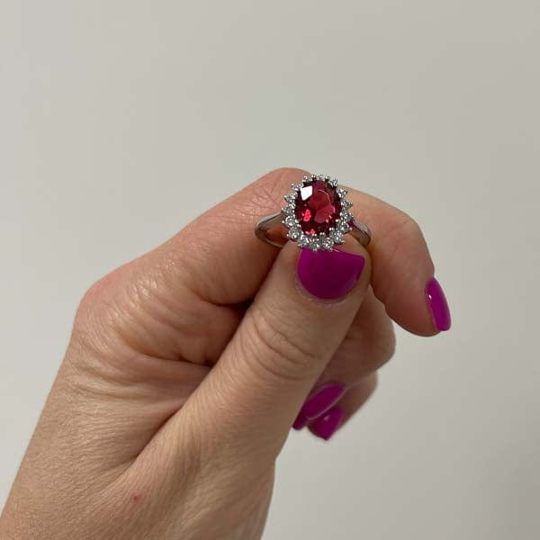 Palestro Milano Anelli Silver / Rosso Rubino / 5 us (16mm) Kate