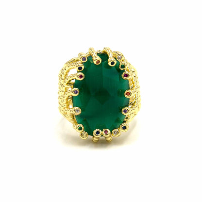 Palestro Milano Anelli Verde Smeraldo Ambra