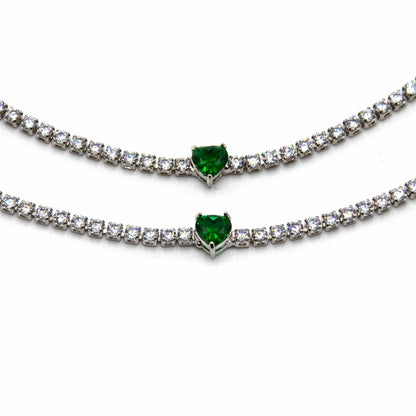 Palestro Milano Bracciali Bracciale Tennis cuore